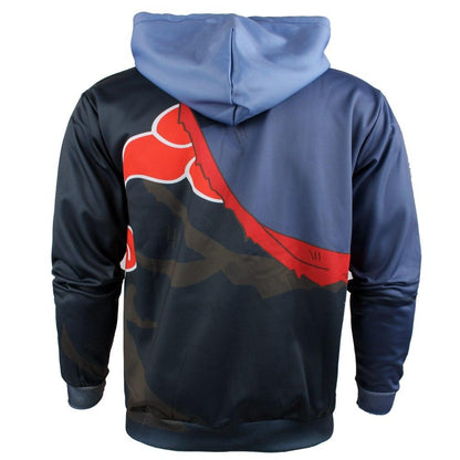 Naruto Akatsuki Cosplay Zip Up Hoodie Jacket