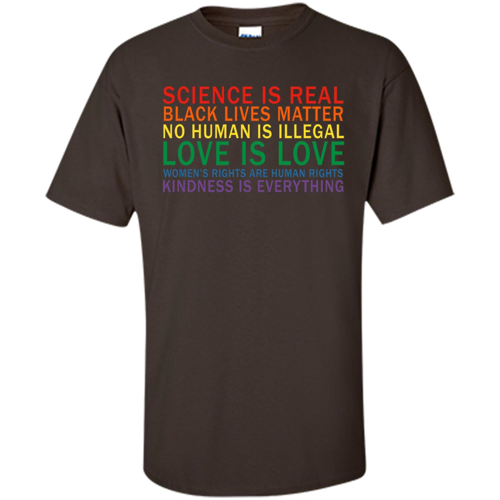 Science Is Real Black Lives Matter Shirt Dark Chocolate