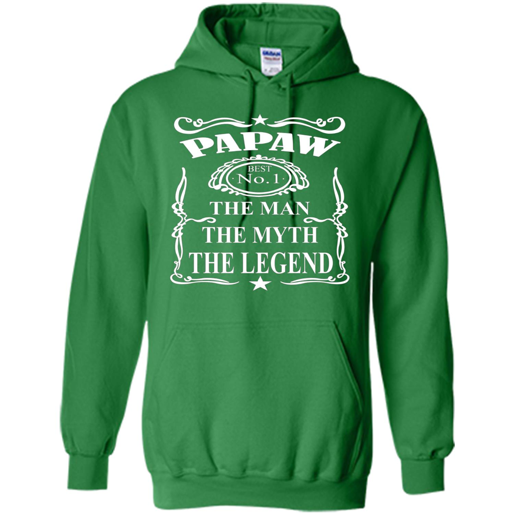 Fathers Day T-shirt Papaw The Man The Myth The Legend Irish Green