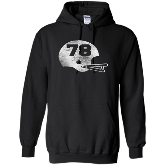 Football Number 78 T-shirt Player Number Black