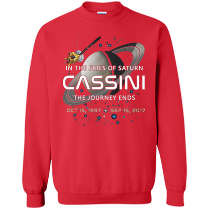 Cassini Spacecraft End Of Mission At Saturn T-Shirt Red