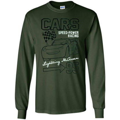 Pixar Cars McQueen Speed Power Racing 95 T-shirt Forest Green