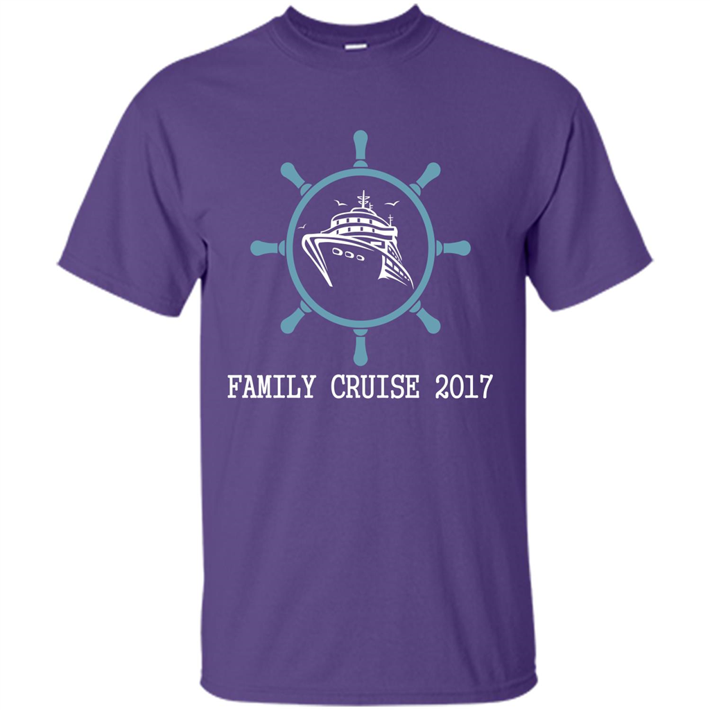 Family T-shirt Family Cruise 2017 Purple