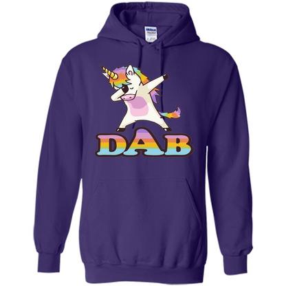 Cute Unicorn Dabbing T-shirt Purple