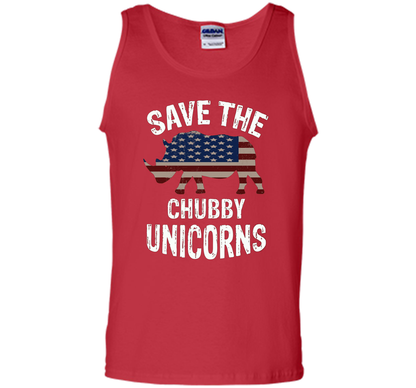 Save the Chubby Unicorns T-Shirt Funny t-shirt Red