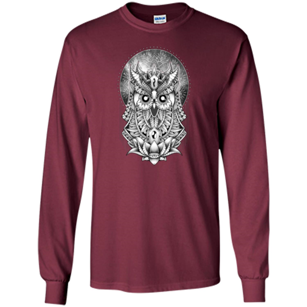Venus Owl T-shirt Planet Maroon