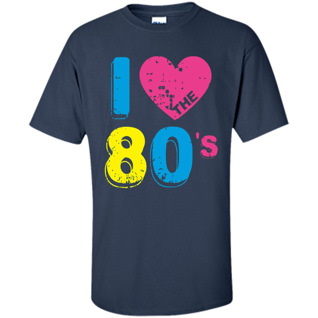 Vintage T-shirt I Love the 80's T-shirt Navy