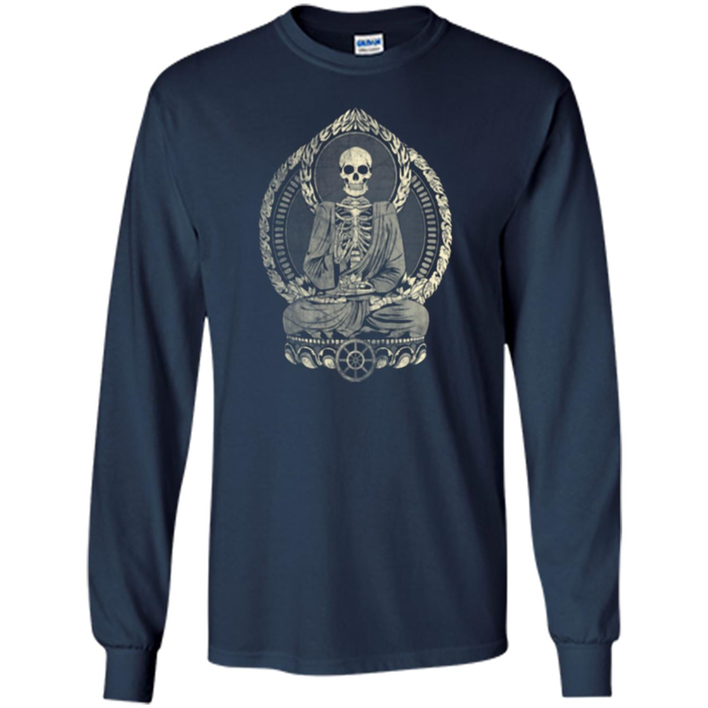 Starving Buddha - Weathered Halftone T-shirt Navy