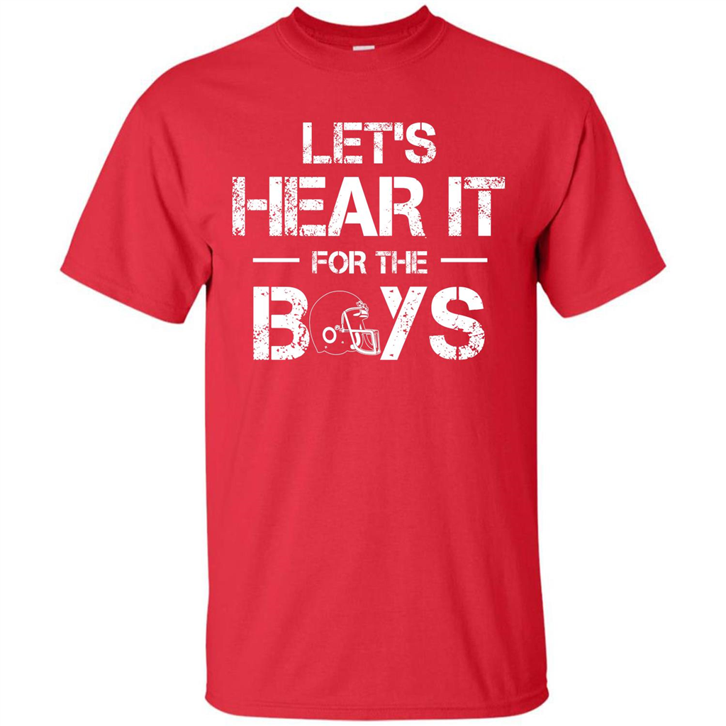 Football T-shirt Let's Hear It For The Boys Red