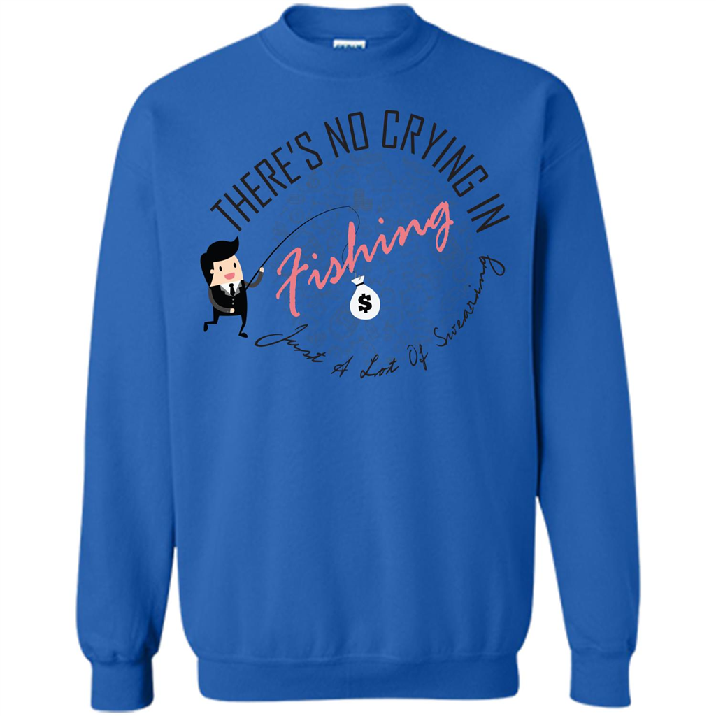 No Crying Fishing T-shirt Royal