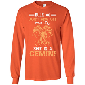 Gemini T-shirt Rule Dont Piss Off This Girl T-shirt