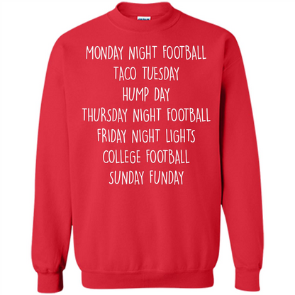 Football T-shirt Monday Night Football Taco Tuesday Red