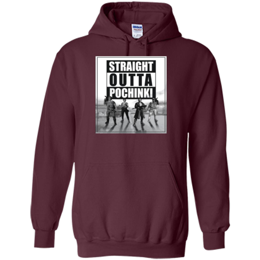 Straight Outta Pochinki T-shirt Maroon