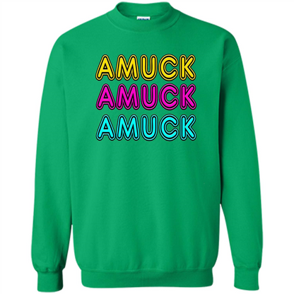 Retro Neon Sign Witches Run Amuck On Halloween T-Shirt Irish Green