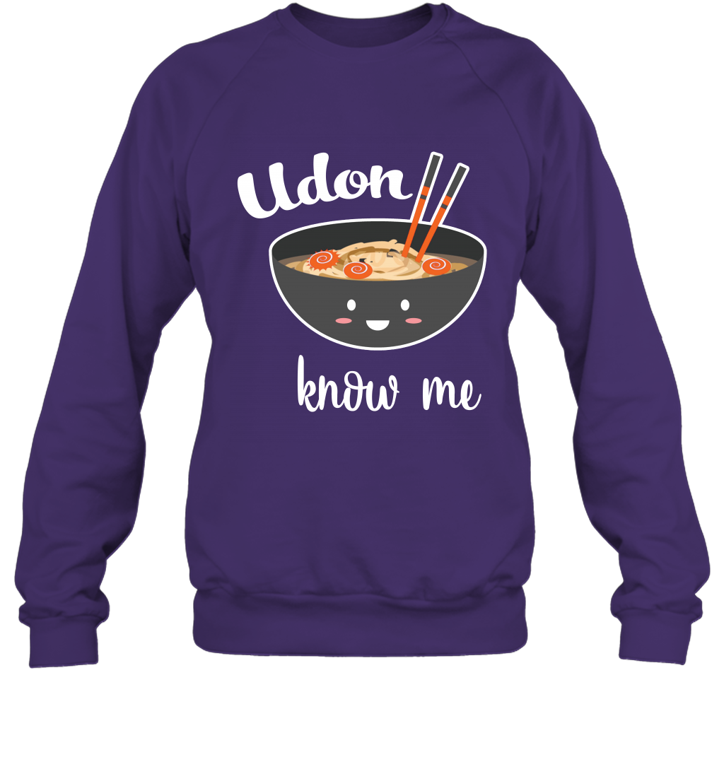 Udon Know Me Japanese Curry Shirt Sweatshirt Sweatshirt Purple
