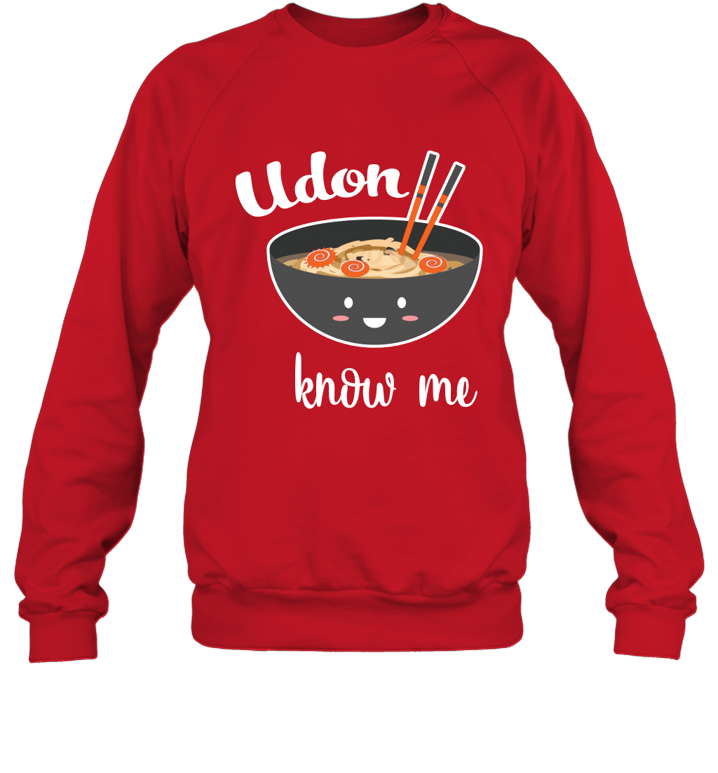 Udon Know Me Japanese Curry Shirt Sweatshirt Sweatshirt Red
