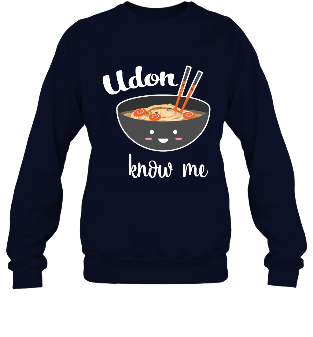Udon Know Me Japanese Curry Shirt Sweatshirt Sweatshirt Navy
