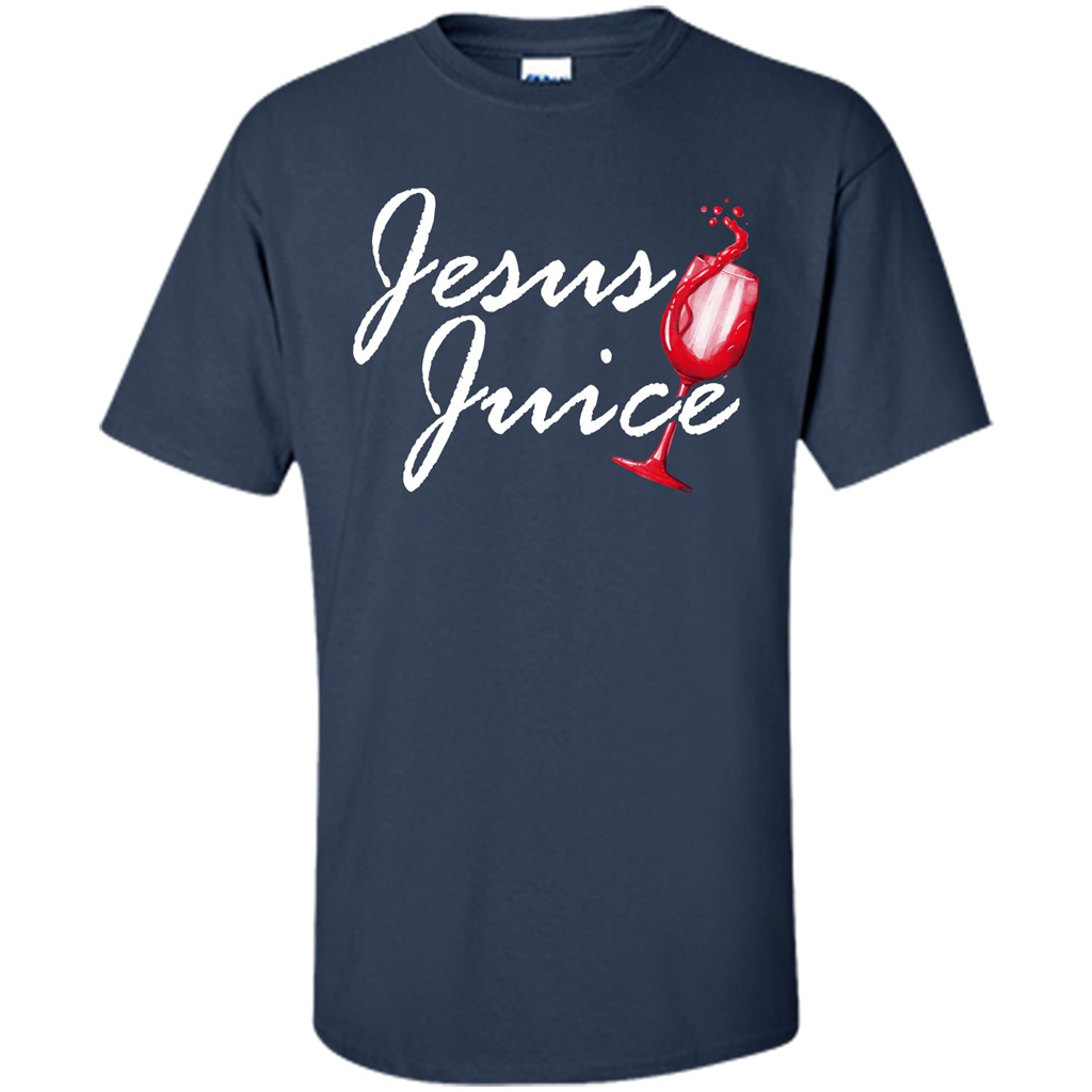 Wine T-shirt Jesus Juice Navy