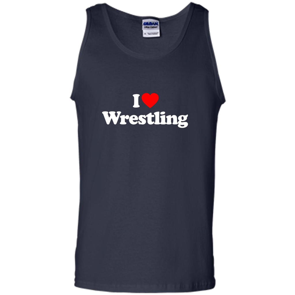 I Love Wrestling T-shirt Navy