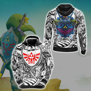 Legend Of Zelda Hylian Shield Game Version Unisex 3D Hoodie