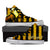Striped Hufflepuff Harry Potter High Top Shoes