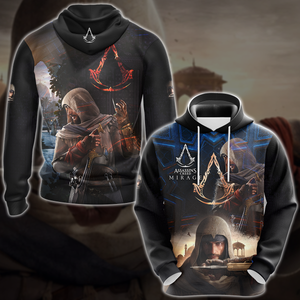 Assassin's Creed Mirage Video Game 3D All Over Print T-shirt Tank Top Zip Hoodie Pullover Hoodie Hawaiian Shirt Beach Shorts Jogger Hoodie S 
