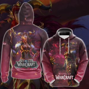 World of Warcraft: Dragonflight Video Game 3D All Over Printed T-shirt Tank Top Zip Hoodie Pullover Hoodie Hawaiian Shirt Beach Shorts Jogger Hoodie S 