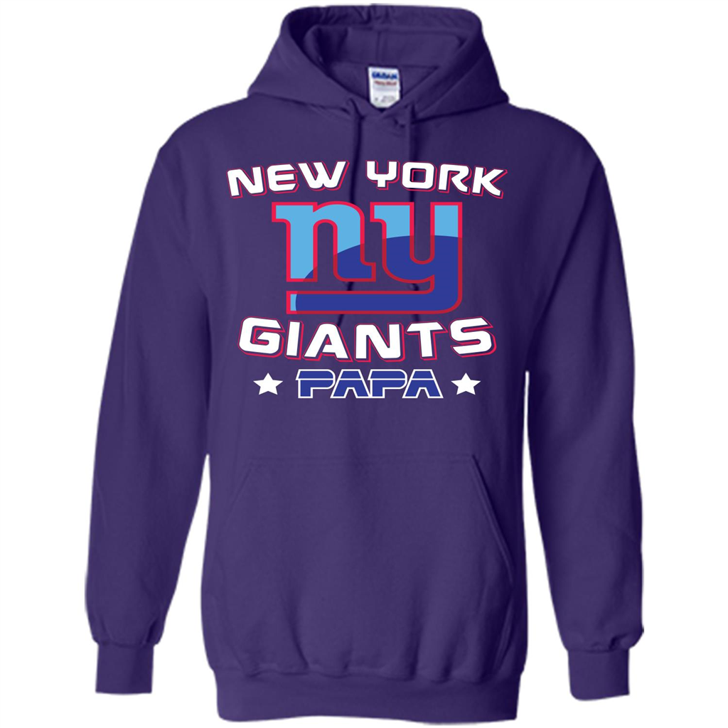 Football T-shirt New York Ny Giants Papa Purple