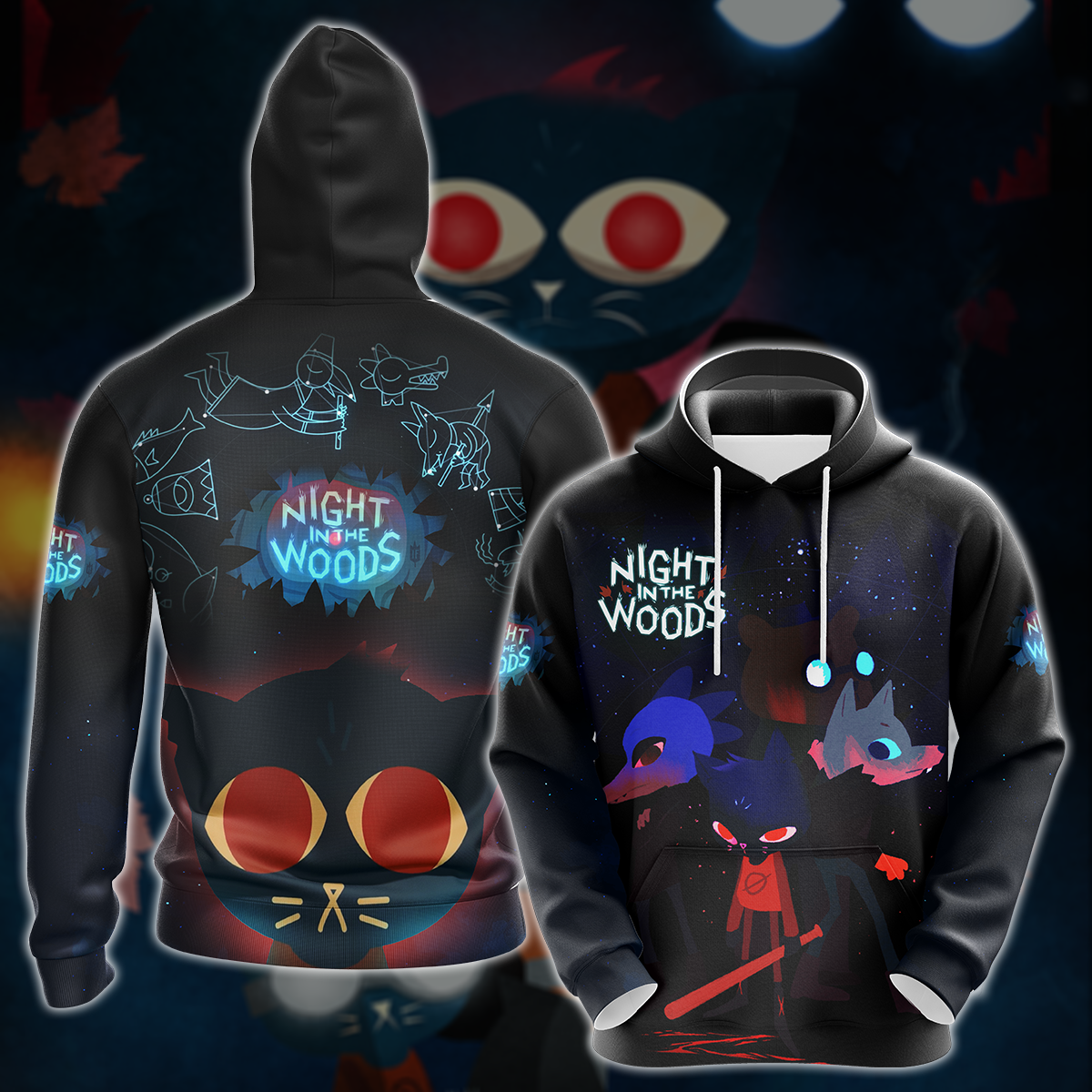 Night in the Woods Video Game All-Over T-shirt Hoodie Tank Top Hawaiia -  WackyTee