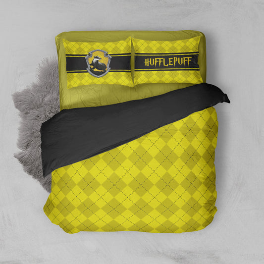 Hufflepuff Logo Harry Potter Bed Set