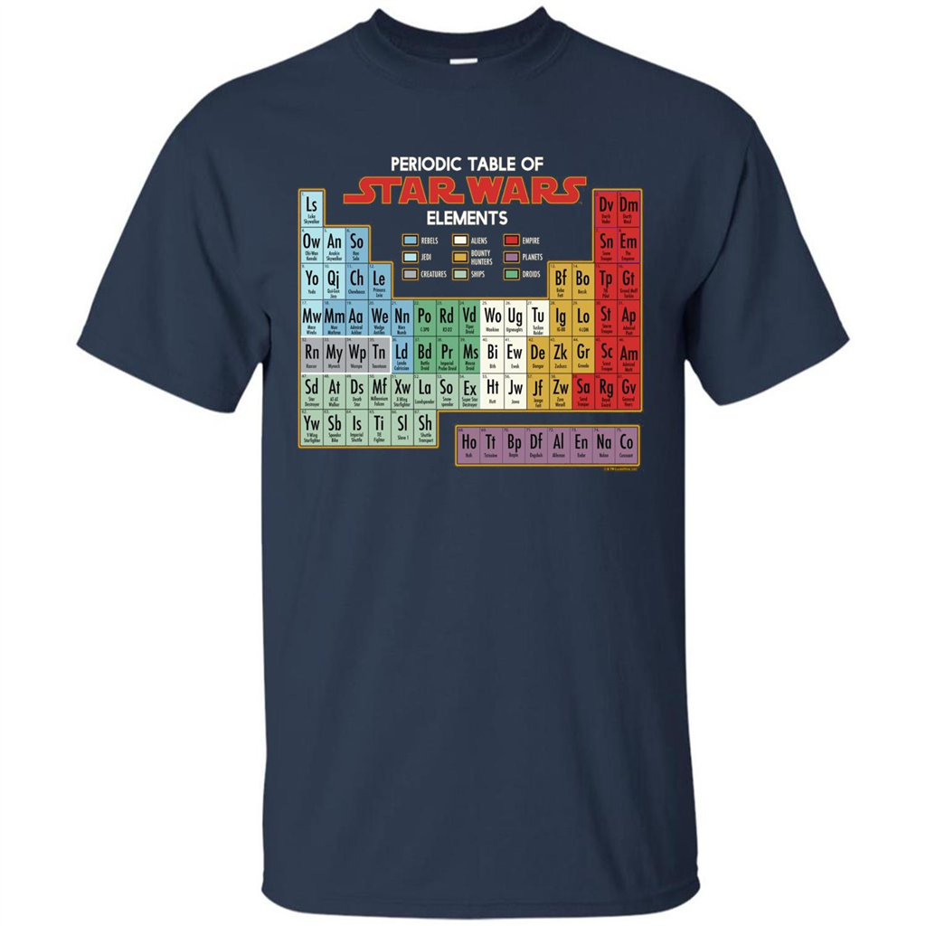 Movie T-shirt Periodic Table of Elements Graphic T-Shirt Navy