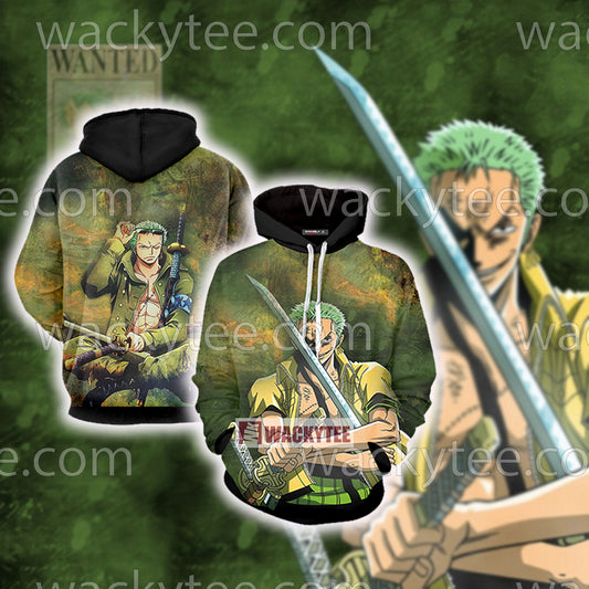 One Piece Roronoa Zoro 3D Hoodie