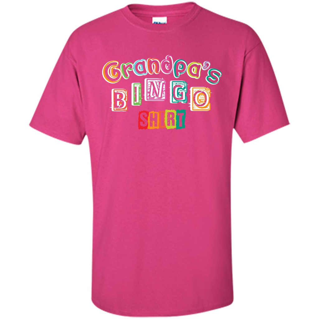 Papa T-shirt GrandpaŠ—Ès Bingo T-shirt Heliconia