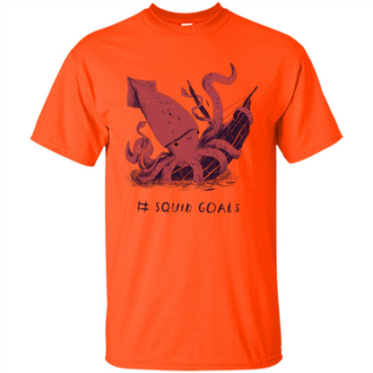Squid Goals T-shirt Squad Goals T-shirt Orange