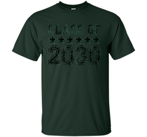 Class of 2030 Grow With Me T-Shirt - Kindergarten, White t-shirt