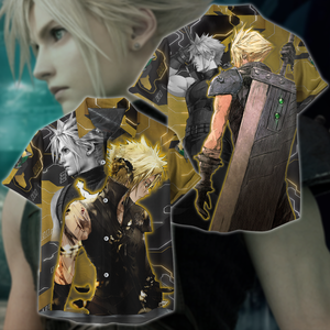 Final Fantasy VII Cloud Strife Video Game 3D All Over Print T-shirt Tank Top Zip Hoodie Pullover Hoodie Hawaiian Shirt Beach Shorts Jogger Hawaiian Shirt S 