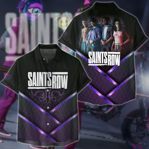 Saints Row Video Game 3D All Over Print T-shirt Tank Top Zip Hoodie Pullover Hoodie Hawaiian Shirt Beach Shorts Jogger Hawaiian Shirt S 