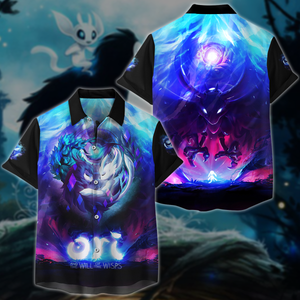 Ori and the Will of the Wisps Video Game 3D All Over Printed T-shirt Tank Top Zip Hoodie Pullover Hoodie Hawaiian Shirt Beach Shorts Jogger Hawaiian Shirt S 