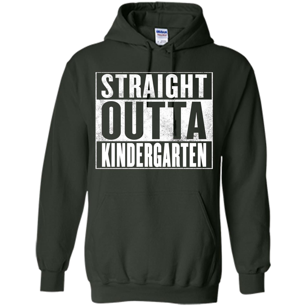 Straight Outta Kindergarten T-shirt Forest Green