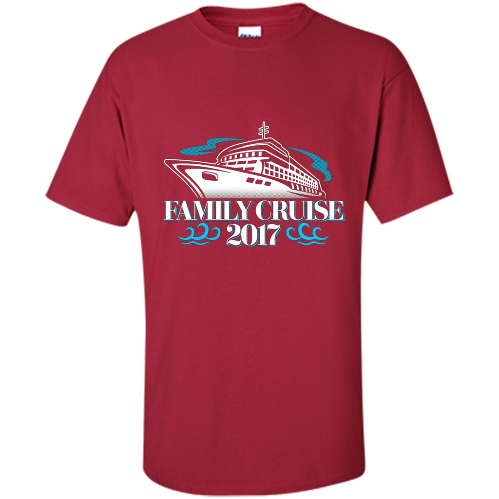 Family Cruise 2017 Vacation T-shirt Cardinal