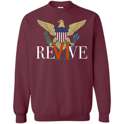 Revive the VI US Virgin Islands Strong T-shirt Maroon