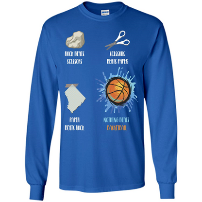 Baskettball T-shirt Nothing Beats Basketball Royal