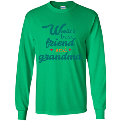 Grandma T-shirt World‰۪s Best Friend And Grandma Irish Green
