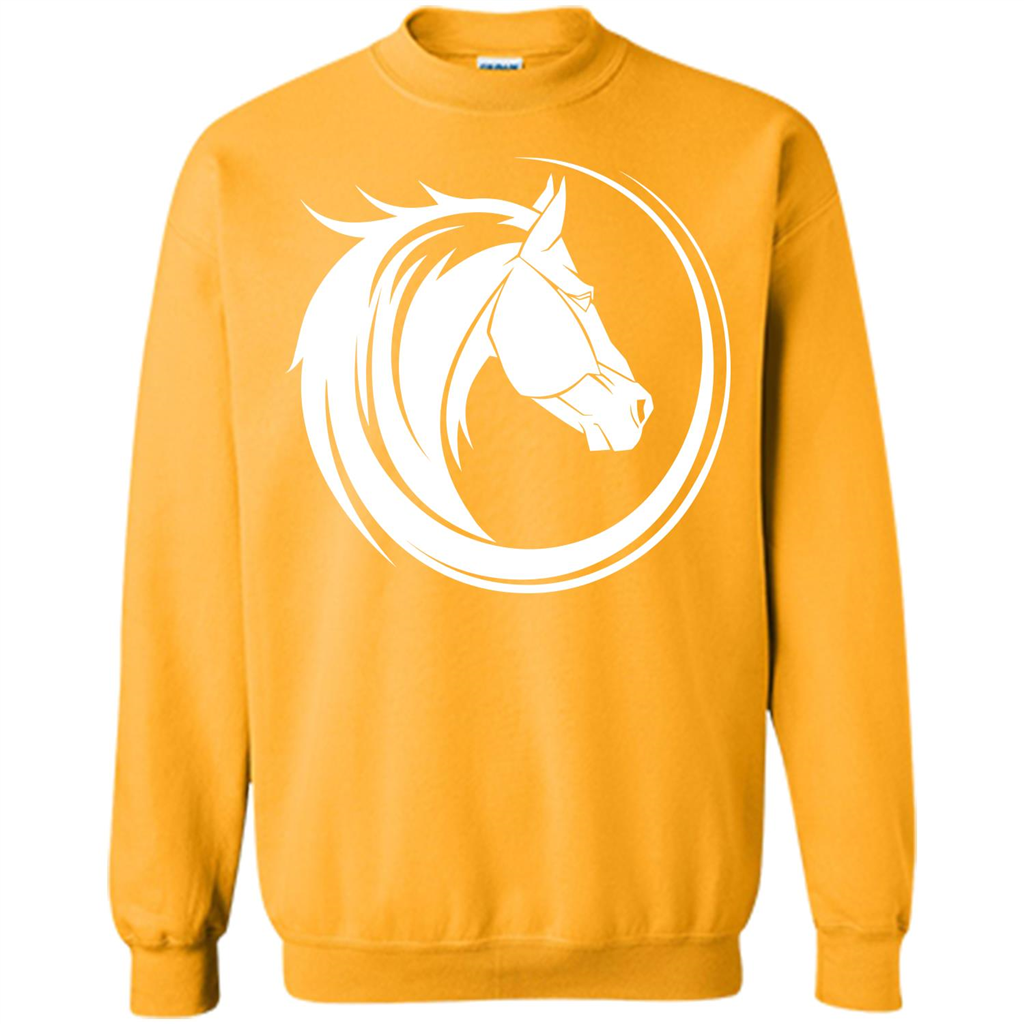 Horse Lover T-shirt Horse Circle Gold