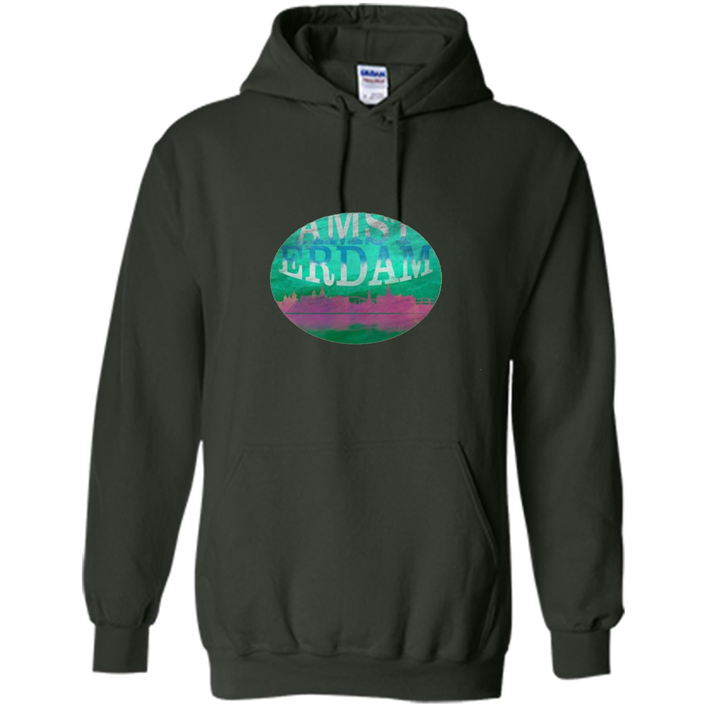Amsterdam Skyline Horizon Sunset Love Netherlands T-shirt