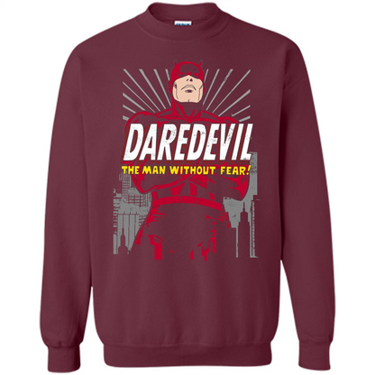 Movies T-shirt Marvel Daredevil The Man Without Fear Maroon