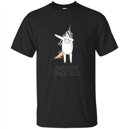 Awesome Since 2010 T-shirt Born In 2010 Black