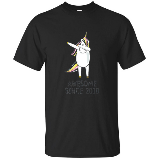 Awesome Since 2010 T-shirt Born In 2010 Black