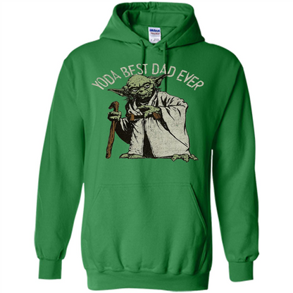 Fathers Day T-shirt Yoda Best Dad Ever Irish Green