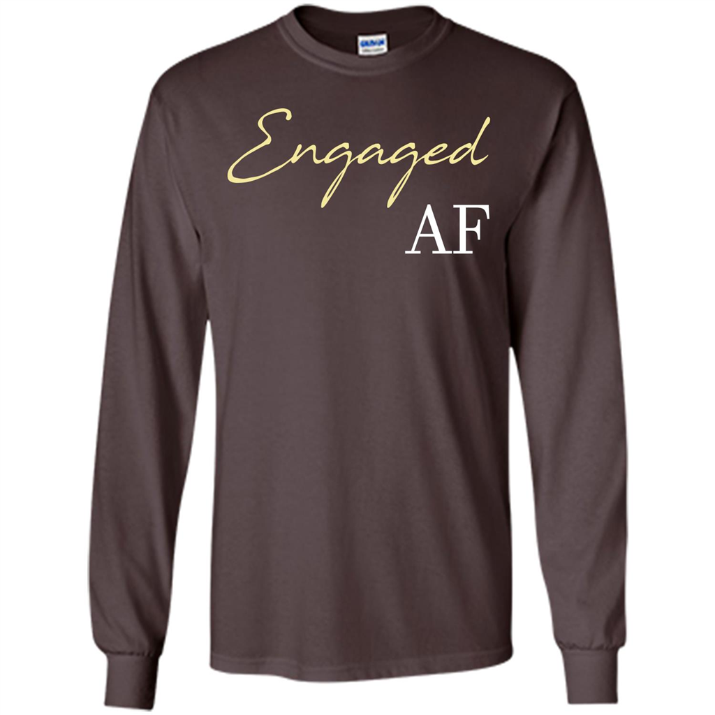 Engaged AF T-shirt Dark Chocolate